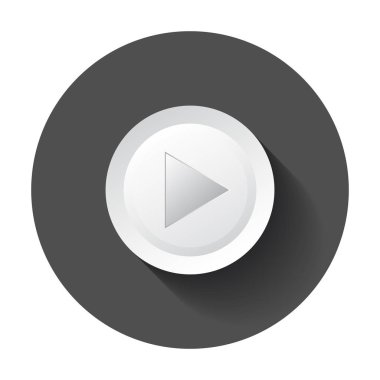 Simge vektör oynamak. Siyah düz stil oyun video çizimde