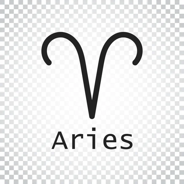 Aries signo do zodíaco. Ilustração vetorial de astrologia plana em isolado — Vetor de Stock
