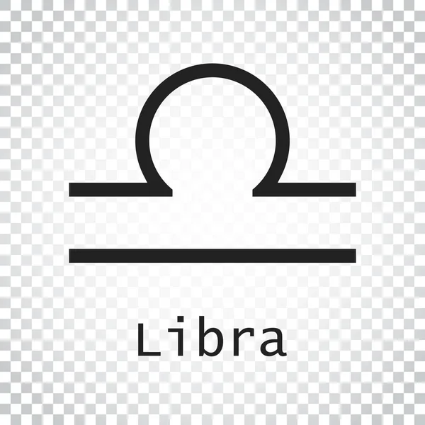 Libra zodiac sign. Flat astrology vector illustration on isolate — Stock Vector