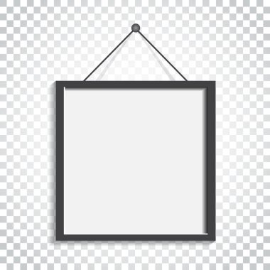 İzole arka plan üzerinde gerçekçi fotoğraf çerçevelemek. Fotoğraf çerçevesi vec