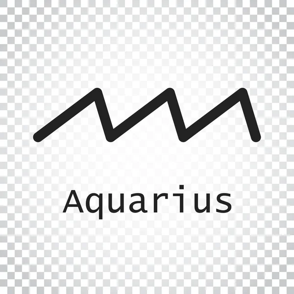 Signo do zodíaco do aquário. ilustração do vetor de astrologia plana no isol — Vetor de Stock