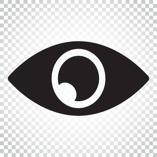Simple eye icon vector. Eyesight pictogram in flat style. Simple — Stock Vector
