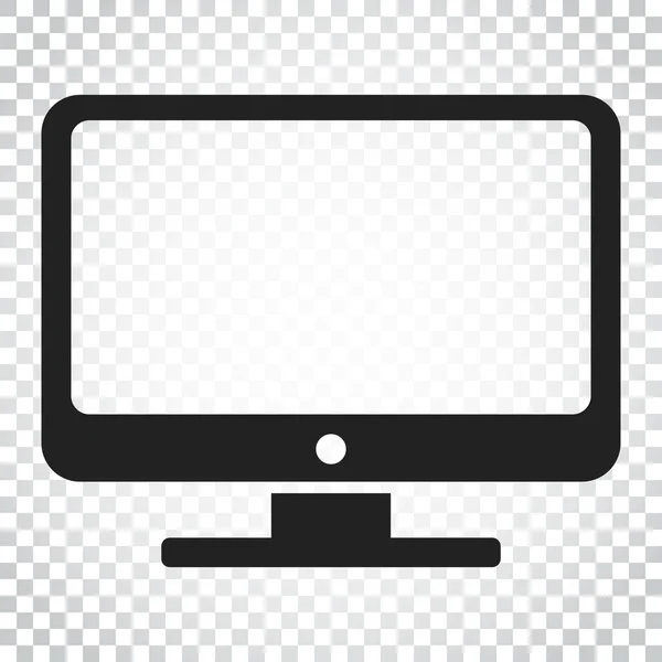 Computervektorillustration. Monitor flaches Symbol. TV-Symbol. simp — Stockvektor