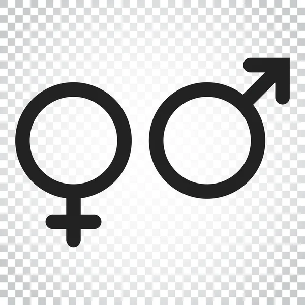 Gender-Zeichen-Vektor-Symbol. Männer und Frauen Konzepturikone. einfache Busi — Stockvektor