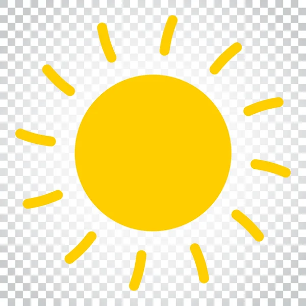 Εικονογράφηση διάνυσμα εικονίδιο ήλιο. Ήλιο με ακτίνα σύμβολο. Απλή κύρ — Διανυσματικό Αρχείο