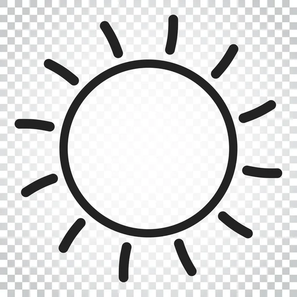 Sun icon vector illustration. Sun with ray symbol. Simple busine — Stock Vector
