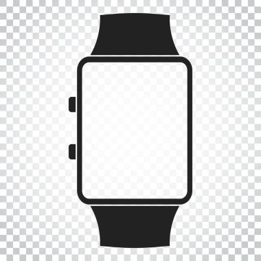 Watch vektör simgesi. Saat düz illüstrasyon. Basit iş konsantrasyon