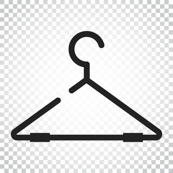 Hanger vector icon. Wardrobe hander flat illustration. Simple bu — Stock Vector
