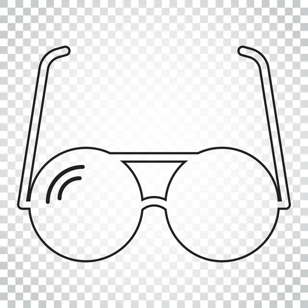 Icono de vector de gafas de sol en estilo línea. Ilustración plana de gafas. S — Vector de stock