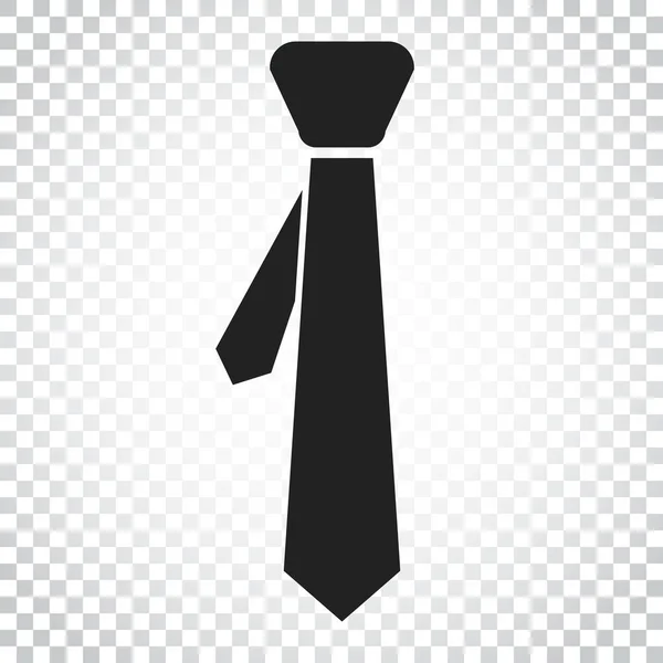ネクタイ フラット アイコン。ネクタイのベクトル図です。単純なビジネス コンク — ストックベクタ