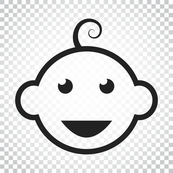 Reborn baby face icon. Маленькая векторная иллюстрация. Simple — стоковый вектор