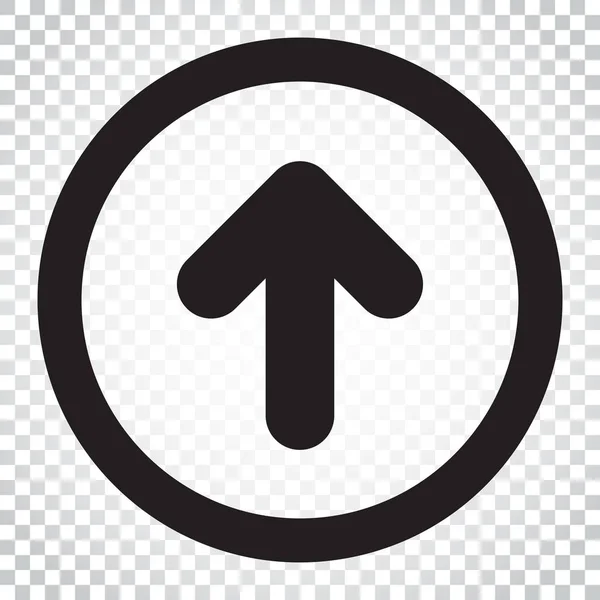 Arrow up vector icon. Forward arrow sign illustration. Business — Stock Vector
