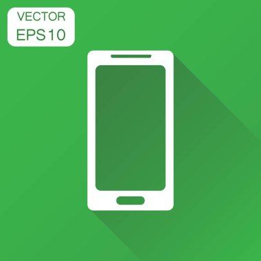 Akıllı telefon simgesi. İş kavramı telefon piktogram. Vektör illust