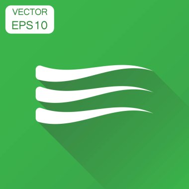 Dalga dekorasyon simgesi. İş kavramı dalga piktogram. Vektör Il