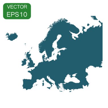 Europe Harita simgesi. İş haritacılık kavramı Europe piktogram. 