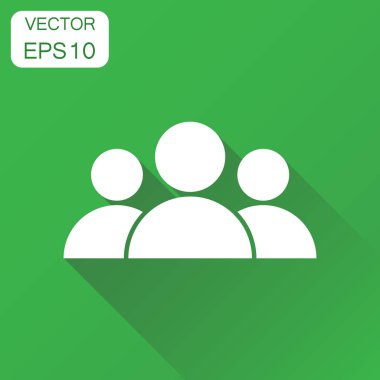 İnsanlar simgesi. İş kavramı kullanıcı piktogram. Vektör illustratio