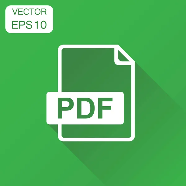 Ícone PDF. Conceito de negócio formato pdf pictograma. Vector illustra — Vetor de Stock