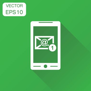 E-posta zarf mesaj smartphone simgesini. İş kavramı e-ma