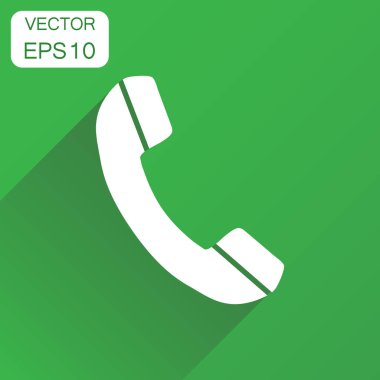 Telefon simgesi. İş kavramı telefon piktogram. Vektör illustratio
