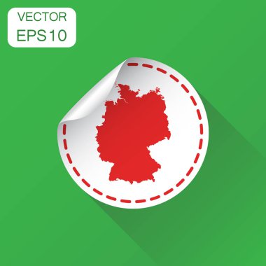 Almanya etiket harita simgesi. İş kavramı Almanya etiket pictogr