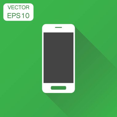 Akıllı telefon simgesi. İş kavramı telefon piktogram. Vektör illust