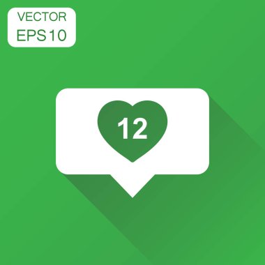 Takipçisi gibi yorum balonu simgesinin. İş kavramı Internet p