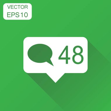 Takipçisi gibi yorum balonu simgesinin. İş kavramı Internet p