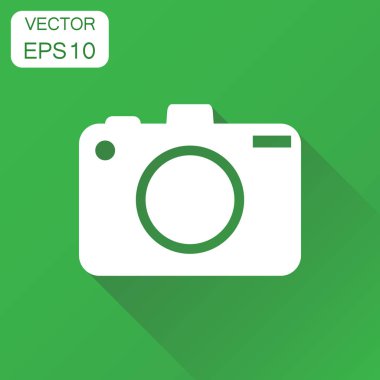 Kamera fotoğrafçı simgesi. İş kavramı fotoğraf kamera pi