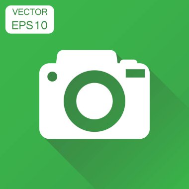 Kamera fotoğrafçı simgesi. İş kavramı fotoğraf kamera pi