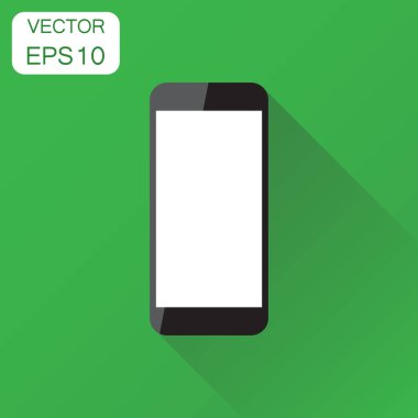 Gerçekçi smartphone simgesi. İş kavramı telefon piktogram. VEC
