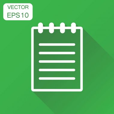 Belge simgesi. İş kavramı belge Not piktogram. Vektör 