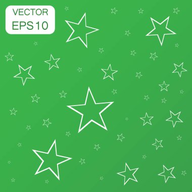 Soyut düşen yıldız simgesi. İş kavramı piktogram yıldız. Ve