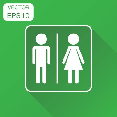 Vektör simge erkek ve kadın. İş kavramı kişi piktogram. Ve