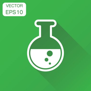 Kimyasal test tüpü simgesi. İş kavramı deneme şişe PICT