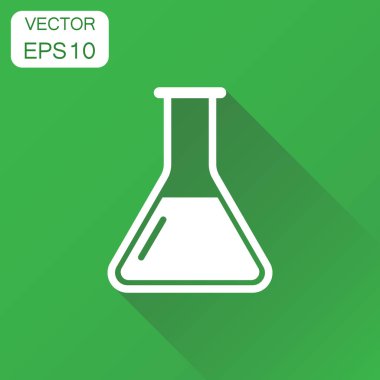 Kimyasal test tüpü simgesi. İş kavramı deneme şişe PICT