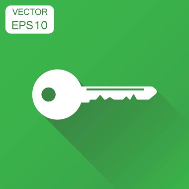 Anahtar simgesi. İş kavramı sembol piktogram kilidini. Vektör illus