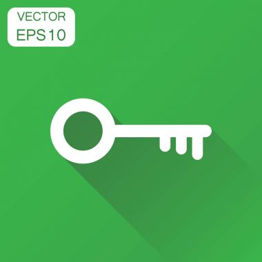 Anahtar simgesi. İş kavramı sembol piktogram kilidini. Vektör illus