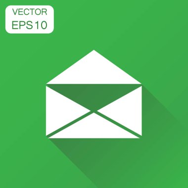 Posta zarf simgesi. İş kavramı e-posta piktogram. Vektör hastası