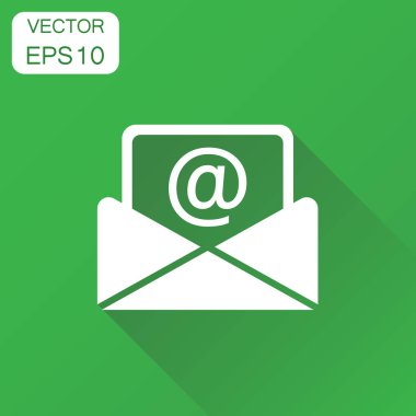 Posta zarf simgesi. İş kavramı e-posta piktogram. Vektör hastası