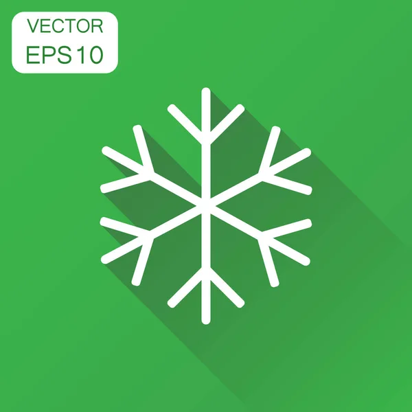 Икона снежинки. Пиктограмма зимнего снегопада. Vect — стоковый вектор