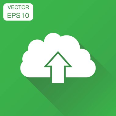 Bulut simgesi. İş kavramı Internet download piktogram. Vektör