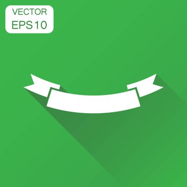 Rozet simge. İş kavramı şerit piktogram. Vektör illustrati