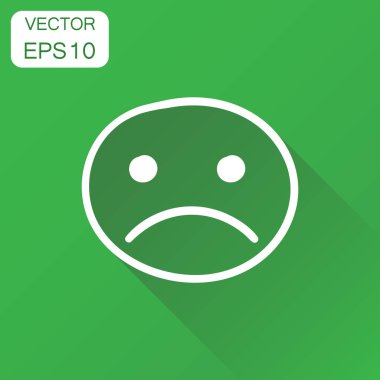 Elle çizilmiş gülen yüz simgesi. İş kavramı yüz üzücü PICT ile