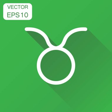 Toros burç işareti simgesi. İş kavramı Astroloji Toros picto