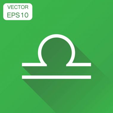 Terazi burç işareti simgesi. İş kavramı Astroloji Terazi pictogr