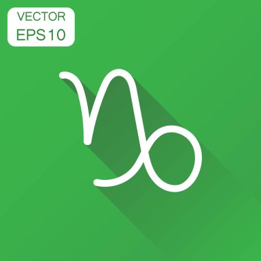 Oğlak burç işareti simgesi. İş kavramı Astroloji Oğlak