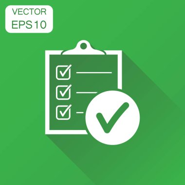 Simge listesi yapmak için. İş kavramı denetim listesi, görev listesi sembol