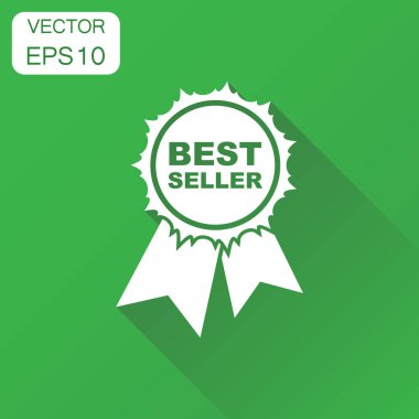 En iyi satıcı simgesi. İş kavramı en iyi satıcı şerit piktogram.