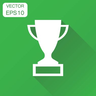 Kupa Ödülü Kupası simgesi. İş kavramı kazanan kupa piktogram.