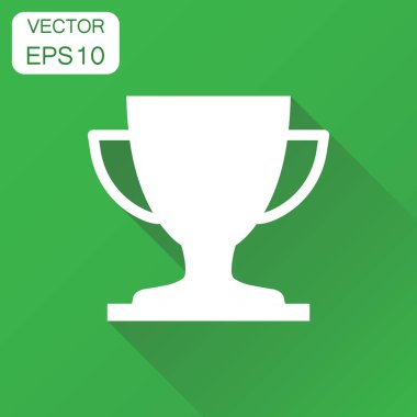 Kupa Ödülü Kupası simgesi. İş kavramı kazanan kupa piktogram.